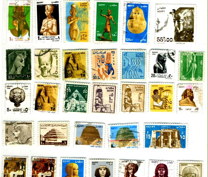 Египетские марки.  Из коллекции Лимарева В.Н.