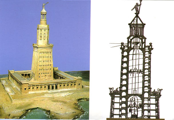 Александрийский маяк (реконструкция).